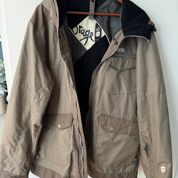 Orage Heather Military Baxter Winter Ski Jacket 3 in 1 Sz XL Like New $100 - Picture 4 of 4